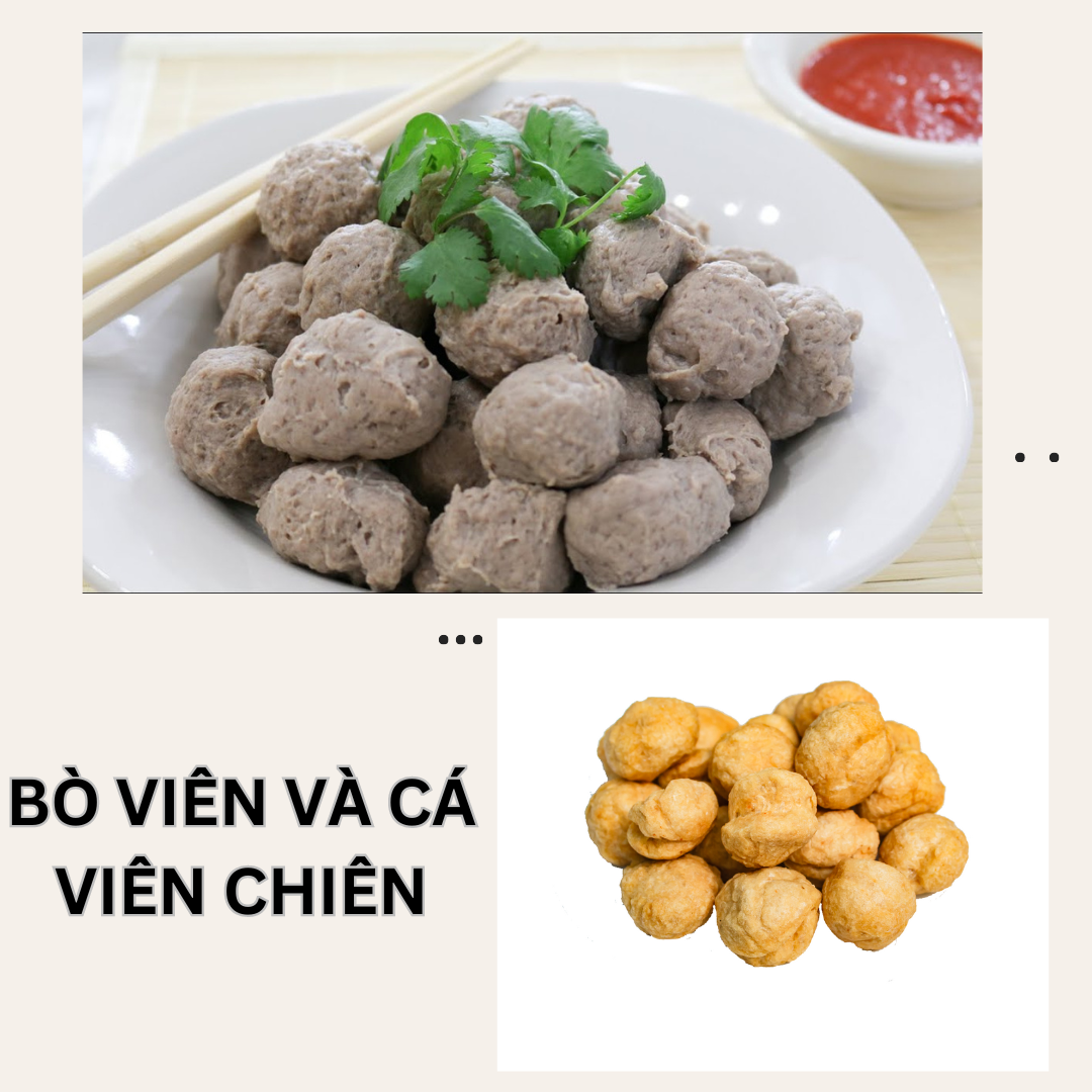 NGUYÊN LIỆU SẢN XUẤT BÒ VIÊN, CÁ VIÊN CHIÊN